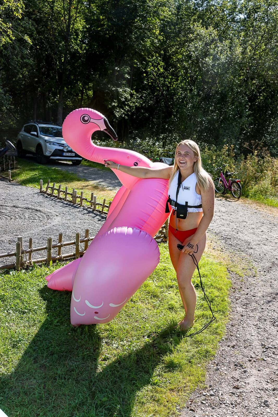 Vid flamingoflotten före start