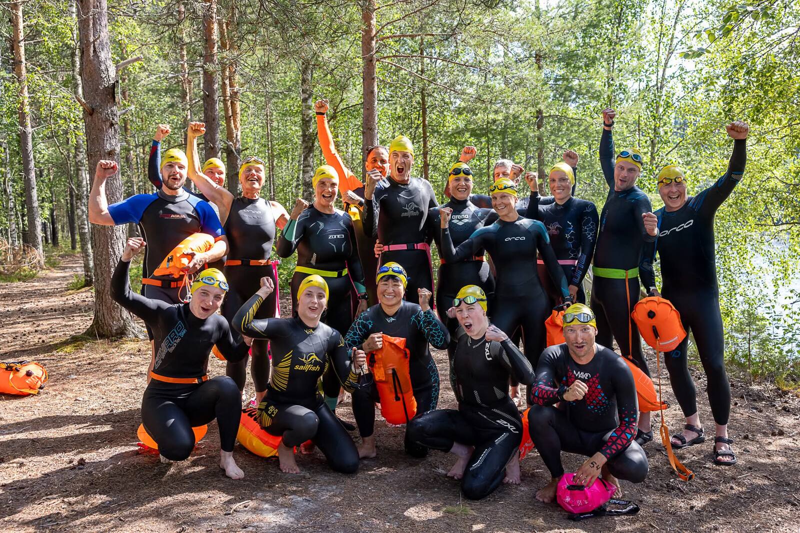 Grupporträtt av deltagare