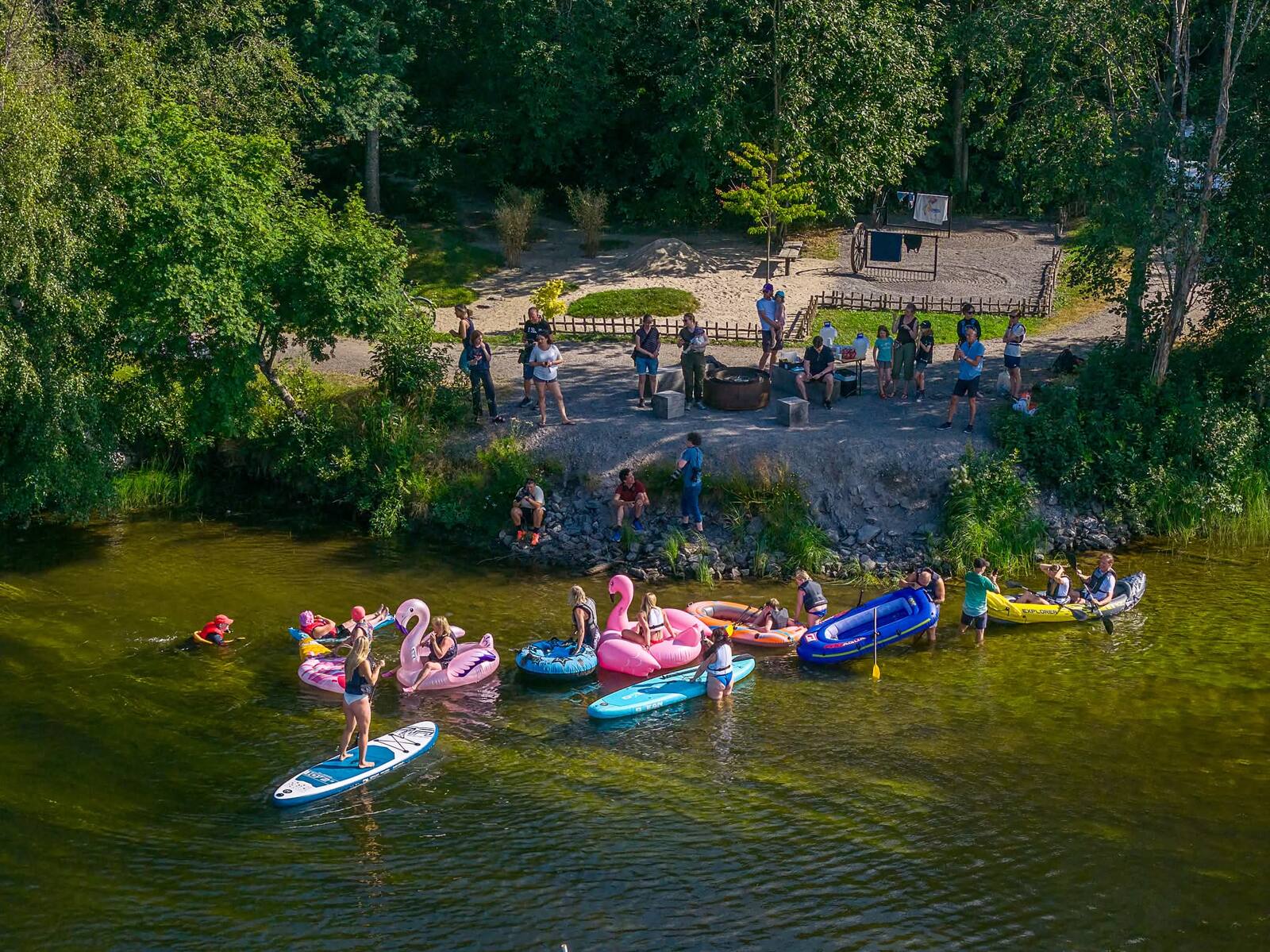 Festivalstranden uppifrån